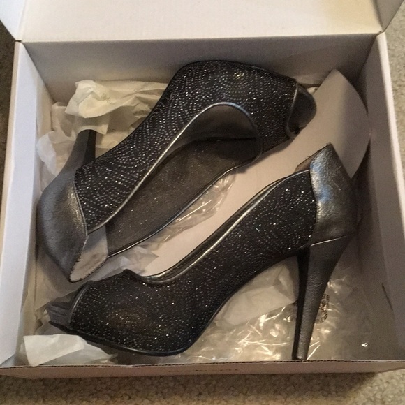 Style & Co. Shoes - NWOT Style & Co Silver Sheer  heels